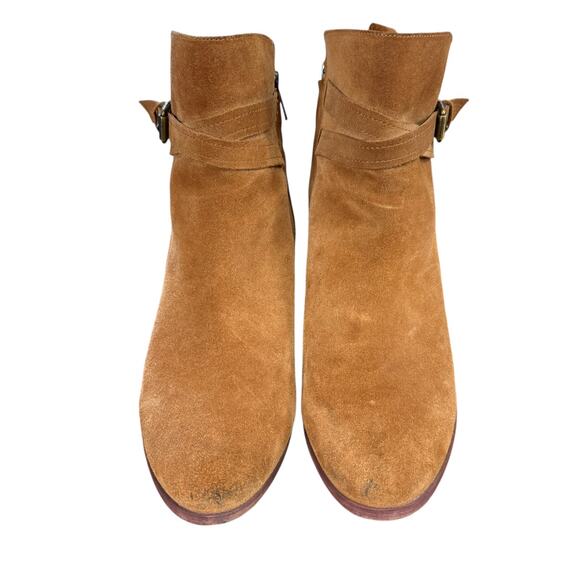 Sam Edelman Polina Suede Leather Chunky Block Heel Ankle Boots Booties Shoes 11 - Picture 6 of 16